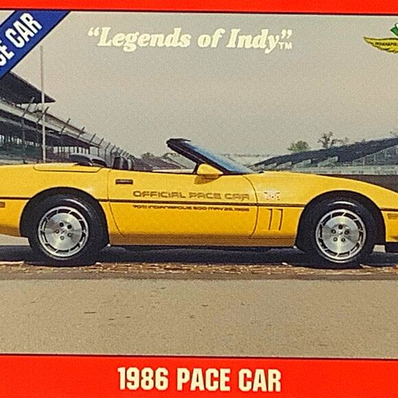 1986 Pace Car -Chevrolet Corvette Roadster Z51, 1992 Legends of Indy, #53, NM+ - Picture 1 of 4